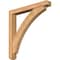 Ekena Millwork Thorton Craftsman Smooth Bracket w/ Offset Brace, Western Red Cedar, 5 1/2"W x 40"D x 40"H BKT0604X40X40THR04SWR - alternate 1